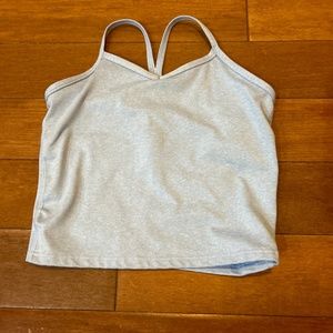 Athleta girl light blue racerback tank